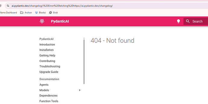 PydanticAI.NotFound