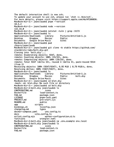 Terminal Output